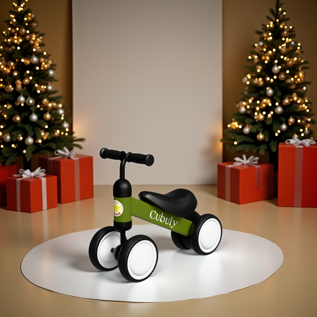 CUBULY Green Baby Balance Bike
