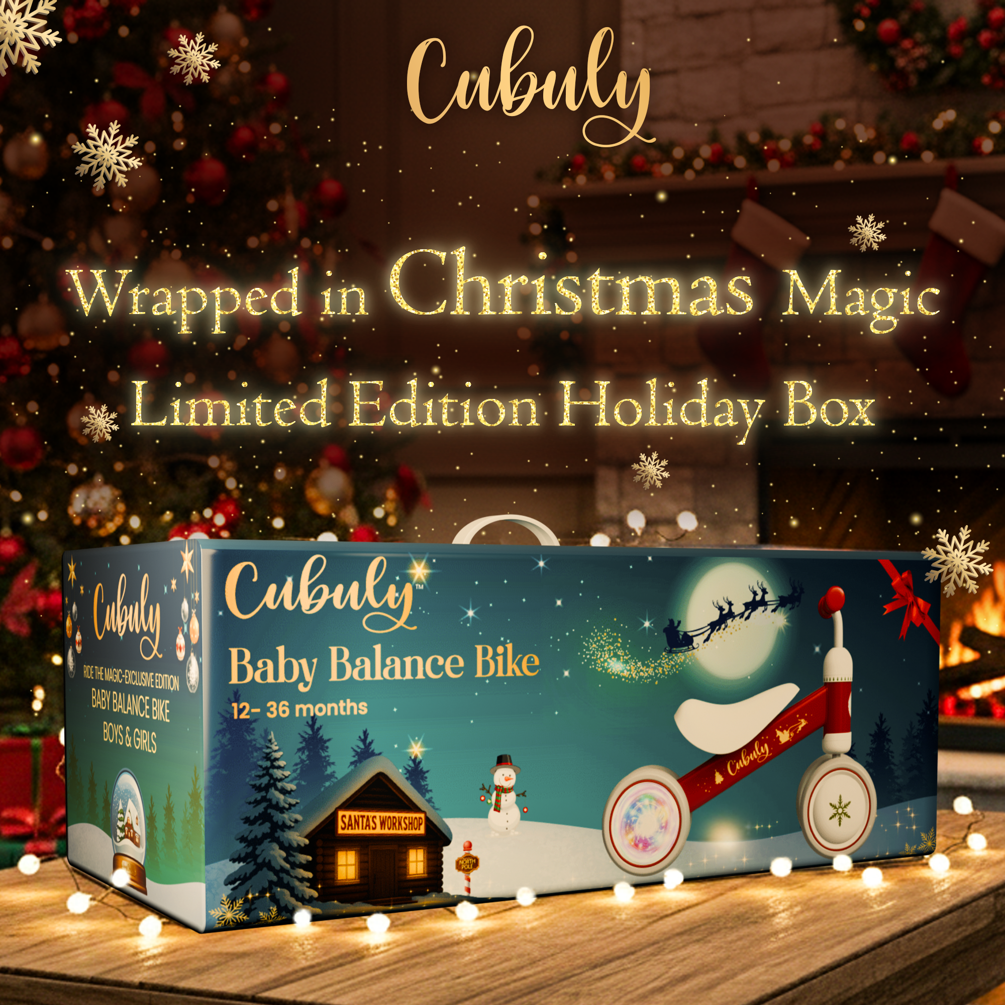 CUBULY Red Baby Balance Bike Exclusive