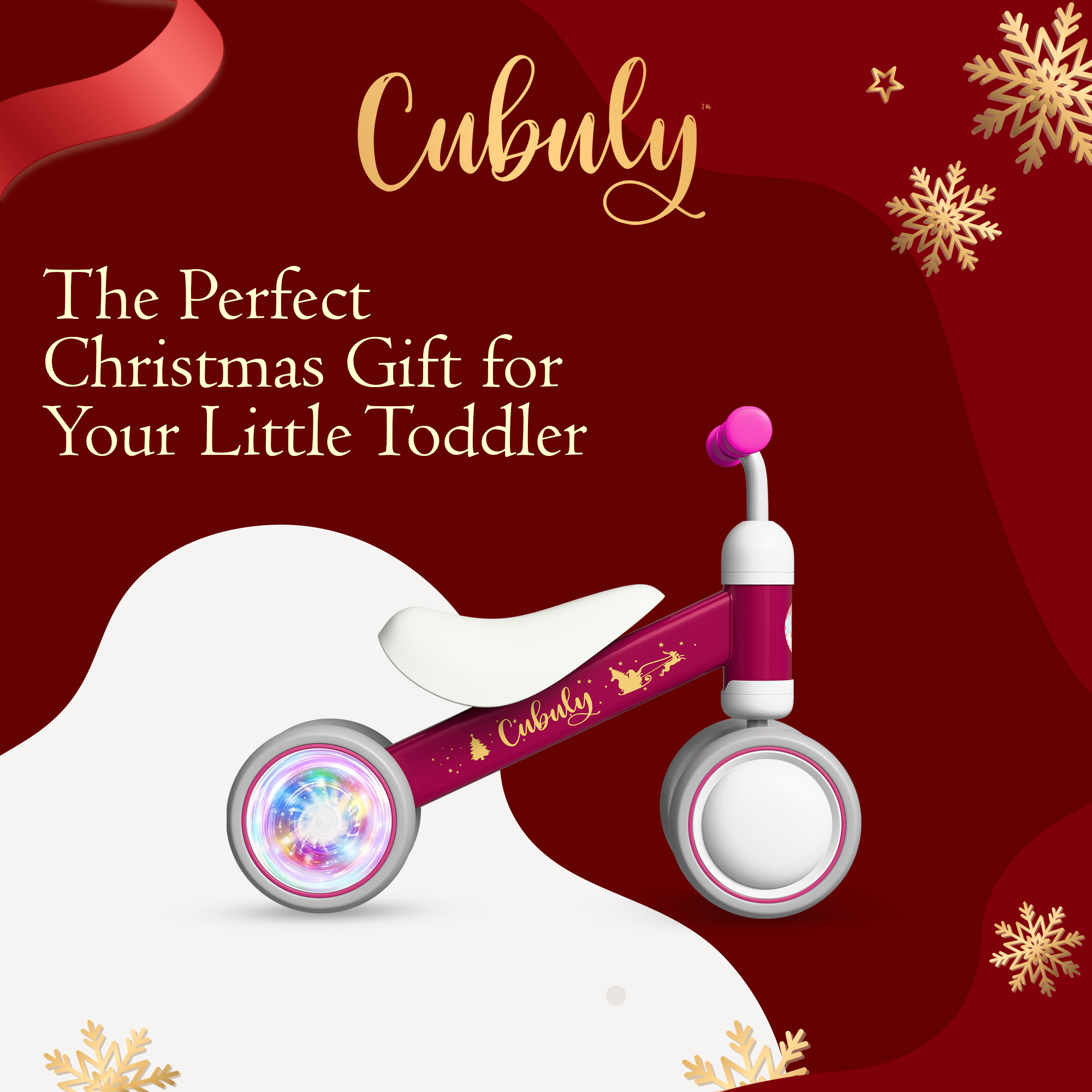 CUBULY Pink Premium Baby Balance Bike