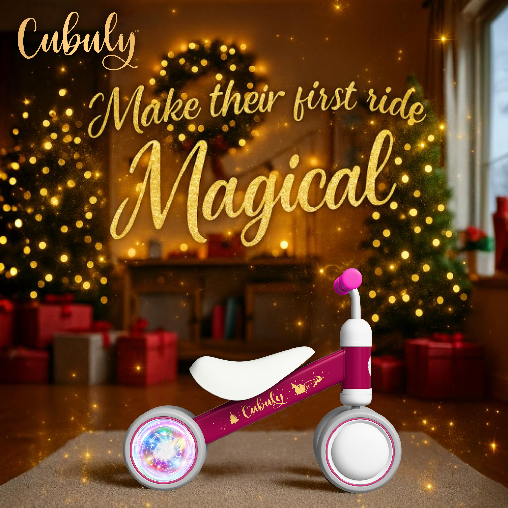 CUBULY Pink Premium Baby Balance Bike