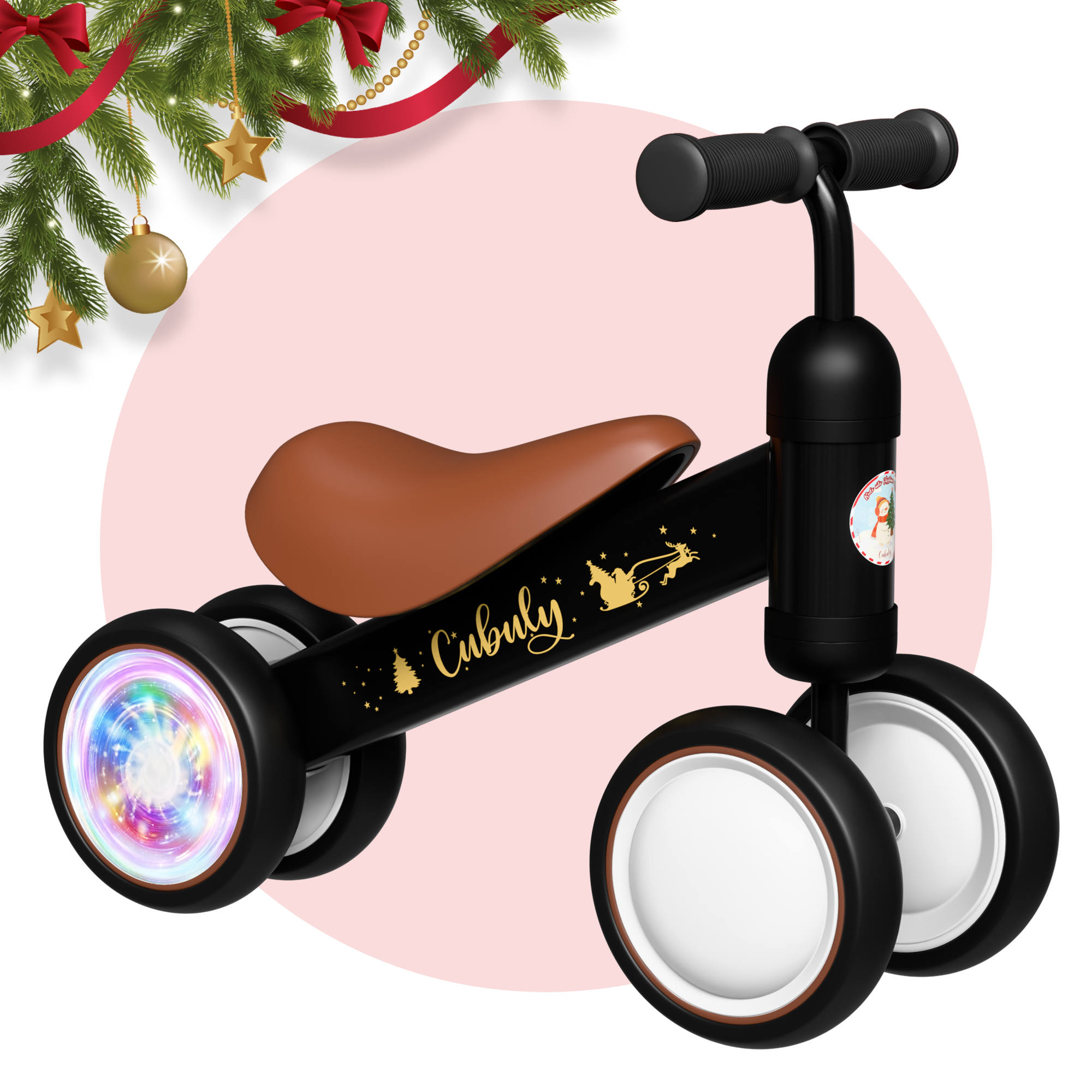 CUBULY Black Premium Baby Balance Bike