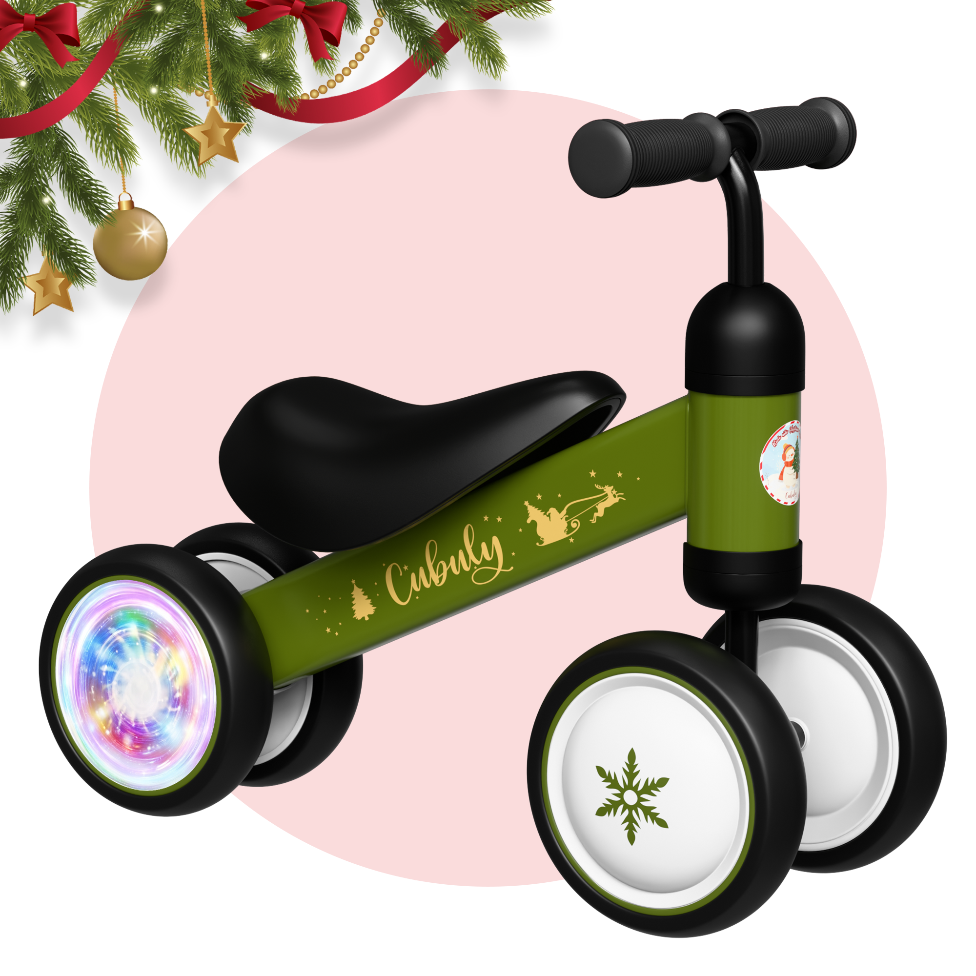 CUBULY Green Baby Balance Bike Exclusive