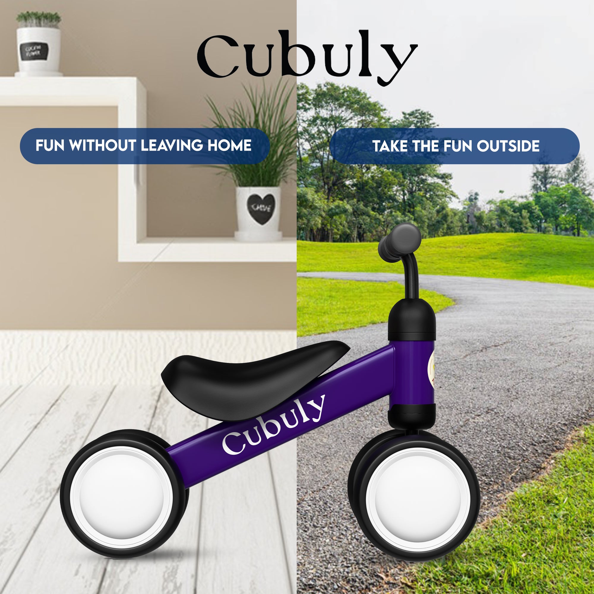 CUBULY Purple Baby Balance Bike