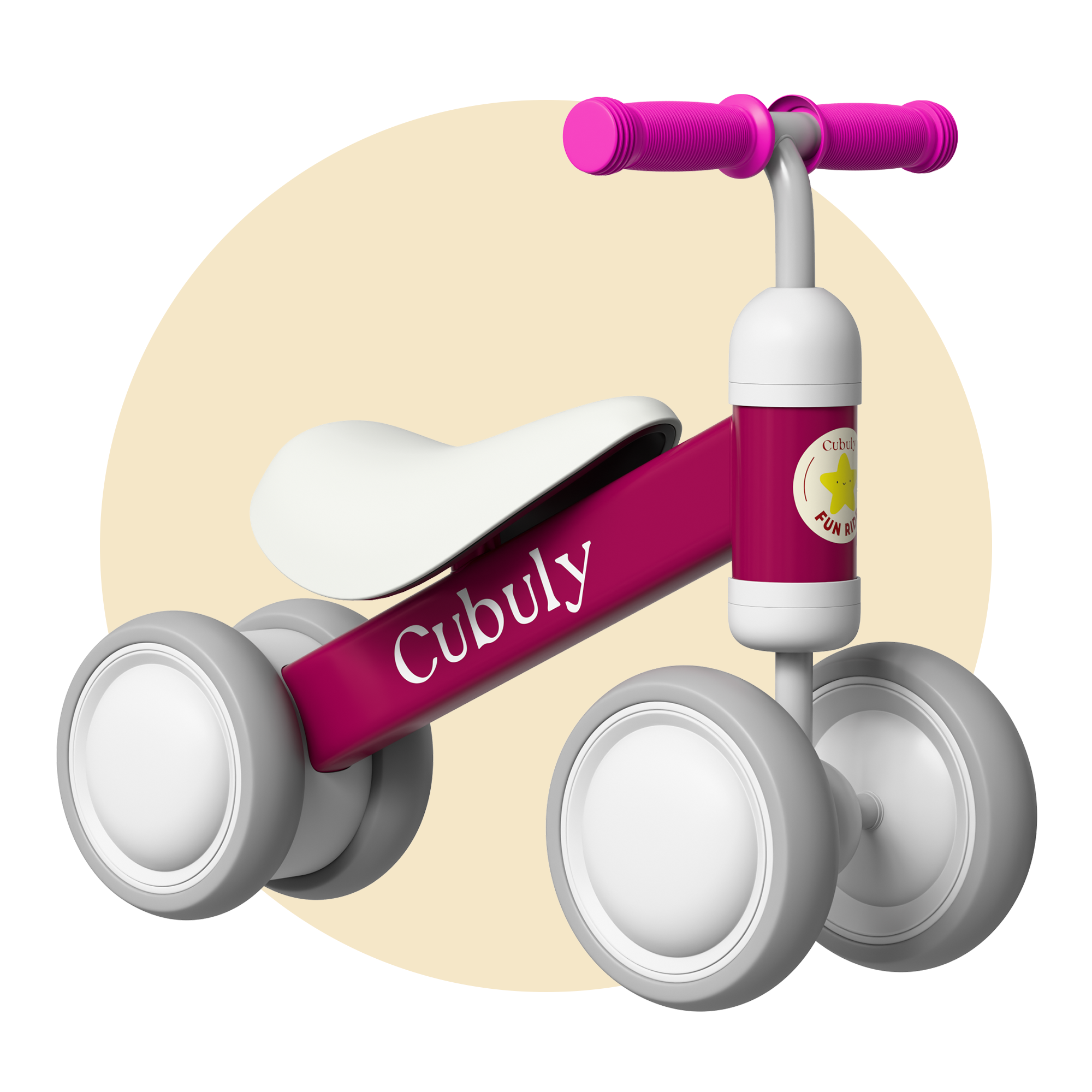 CUBULY Pink Baby Balance Bike