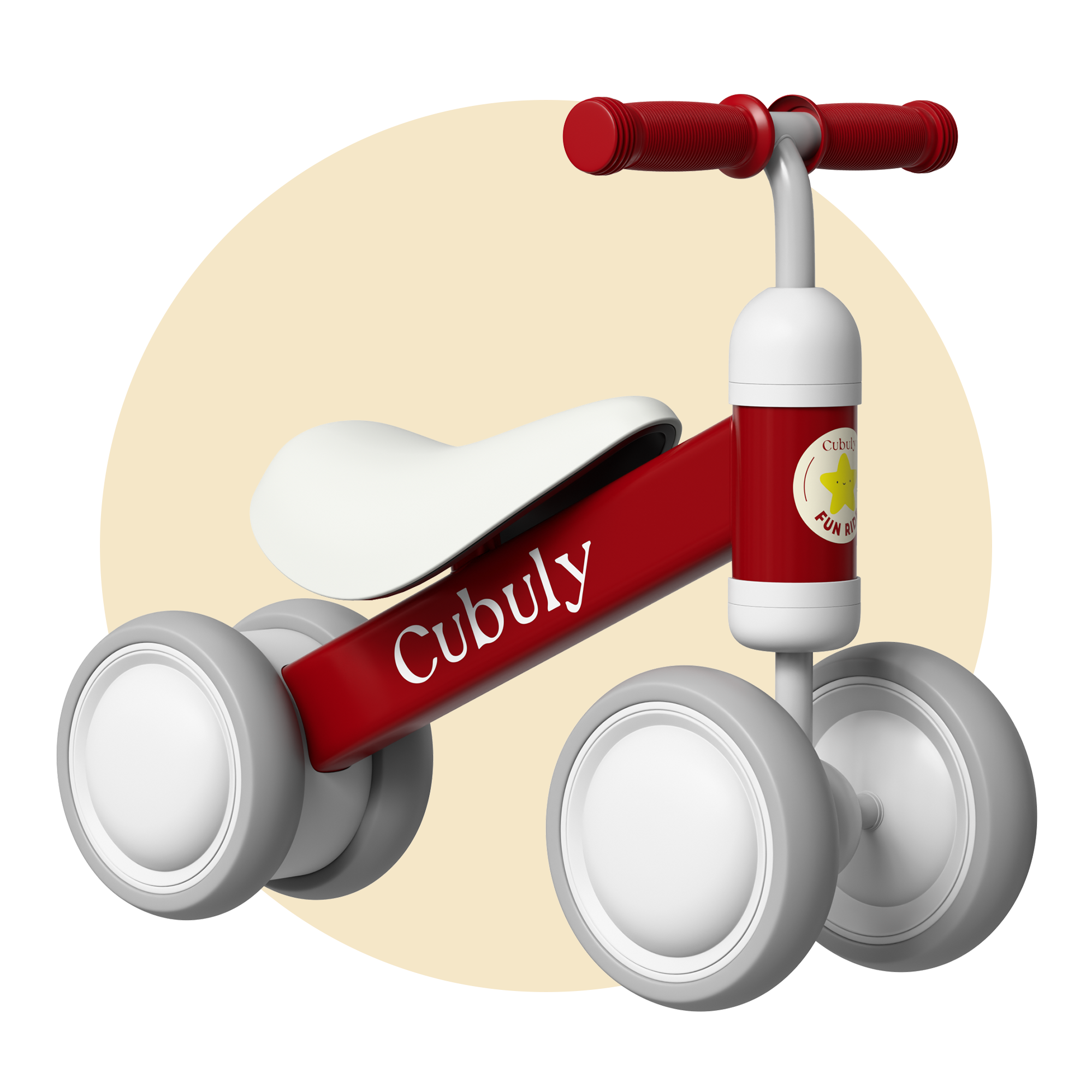 CUBULY Red Baby Balance Bike