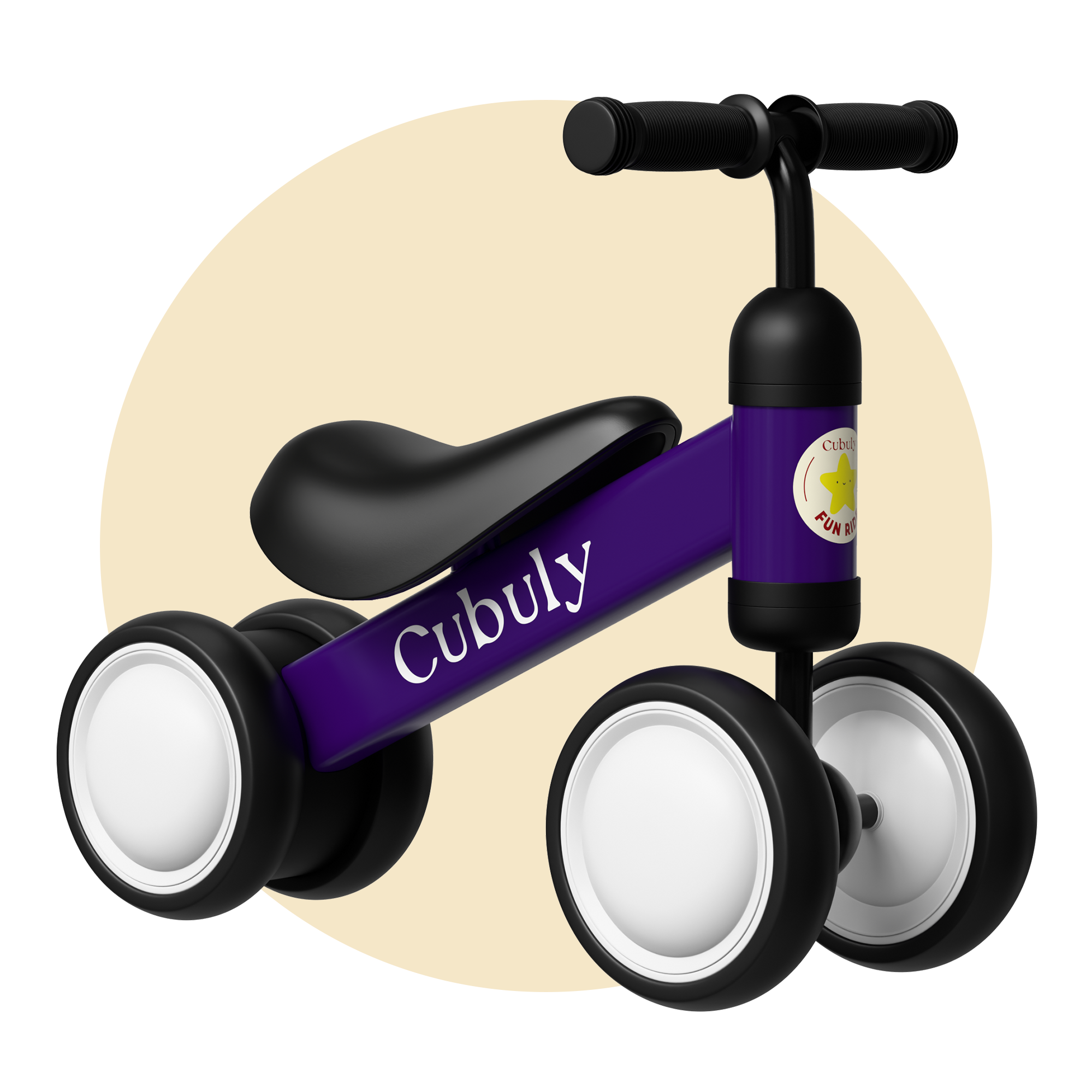 CUBULY Purple Baby Balance Bike