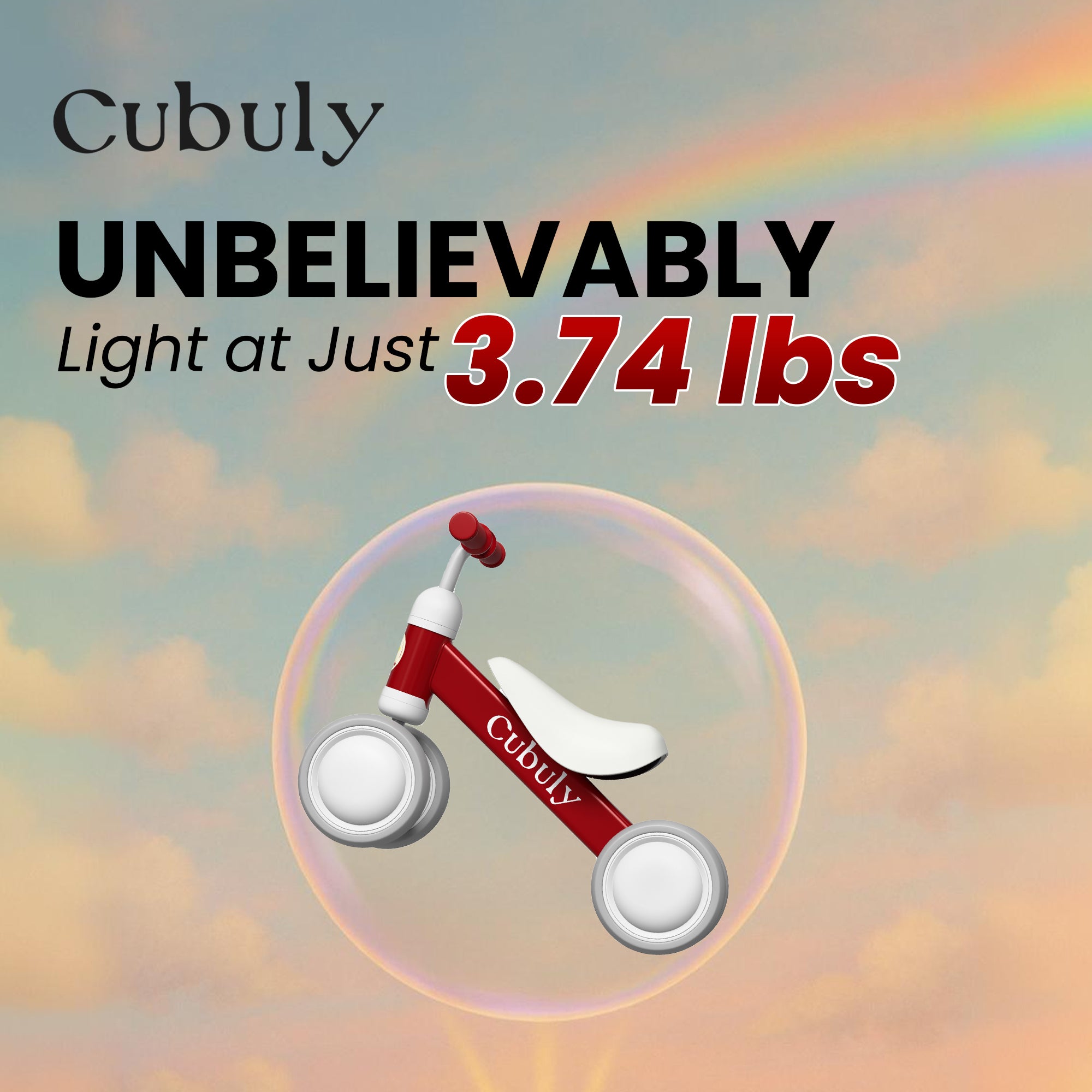 CUBULY Red Baby Balance Bike